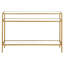 Siviline 106.7cm Glass Top Console Table-1713729358