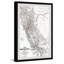 California Vintage Map II - cadre photo, impression sur papier-611965591