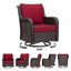 Ensemble de chaises berçantes 3 pièces-1197910676