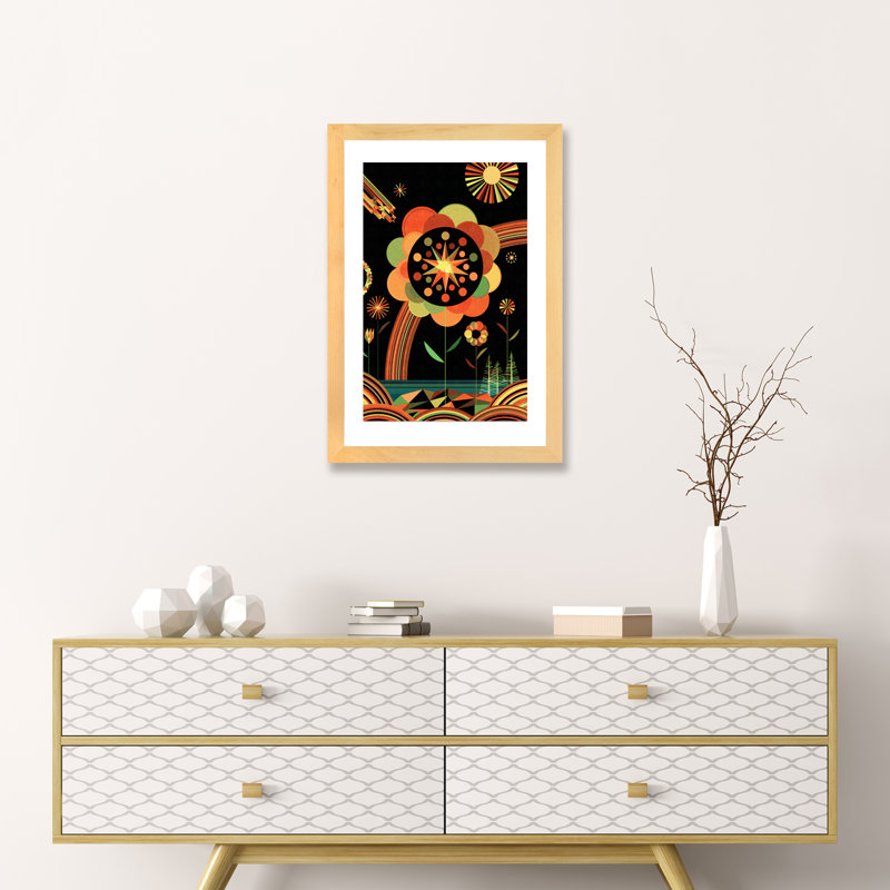 Art sur toile Joyscape, H 32 po x l 24 po x P 1 po, Papier encadré naturel