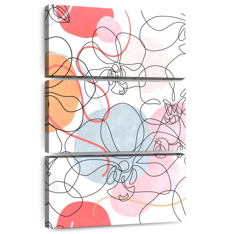 Avery Orchids Line Abstract, 32" H x 20" W