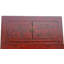 Armoire de style chinois antique de 96 po en laque rouge