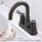 Bathroom faucet with 360 degree turn spout-115827276