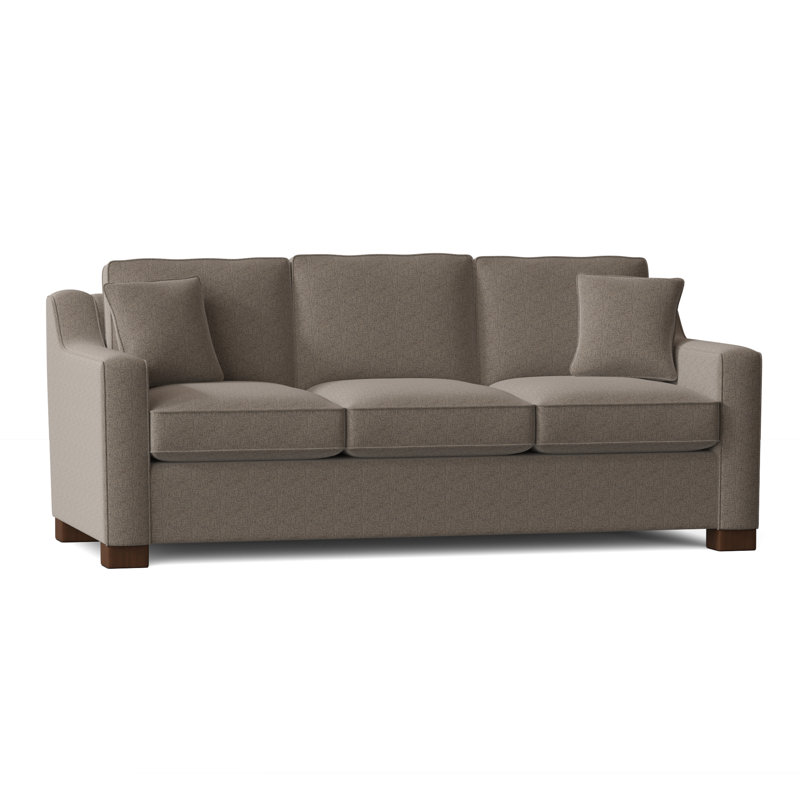 Aceyon Upholstered 79'' Reclining Sofa, Walnut, Entice Honey