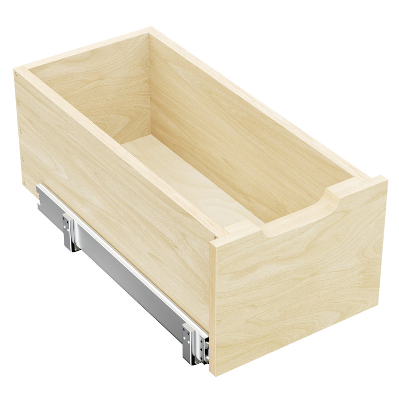 Organisateur d'armoires en bois avec tablettes coulissantes pleine extension, tiroir de 8 po de hauteur, l 10 ½ po x P 21 po, rangement coulissant pour garde-manger | Idée cadeau