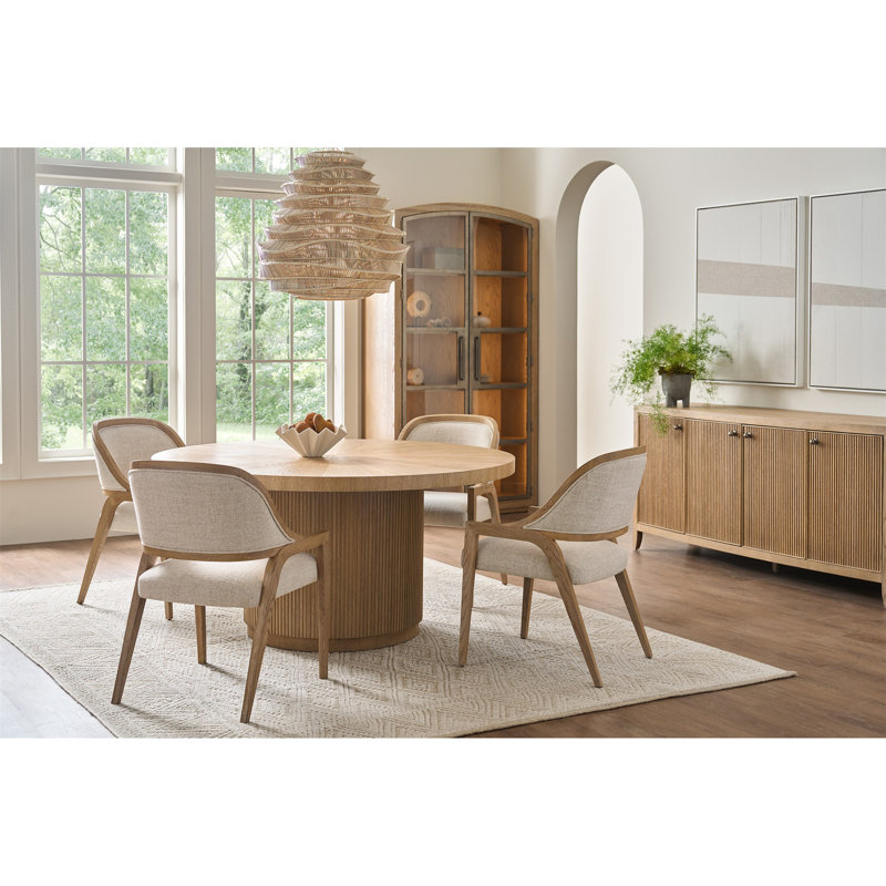 Caterina Pedestal Dining Table, Skylark