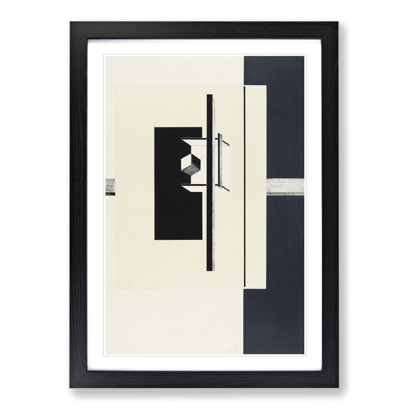 Avant Garde by El Lissitzky - Picture Frame Painting, Black Framed, 48cm H x 36cm W x 2cm D