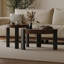 Round Household Wood Coffee Table Set