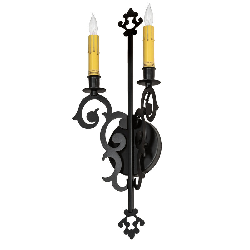 Shripal Steel Candle Wall Light