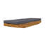 Chaise longue en bois d'acacia avec coussin-1695464773