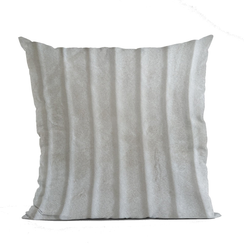 Soft Snow Animal Print Reversible Throw Pillow, 16" x 16", Square