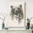 Bear " Bear and Spring Forest " Graphic Art Print-99142112-99142113