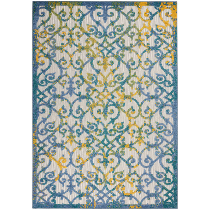 Mappsville Indoor / Outdoor Rug, Rectangle 2'8" x 4'