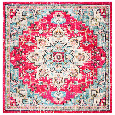 Tapis fuchsia / bleu Felty