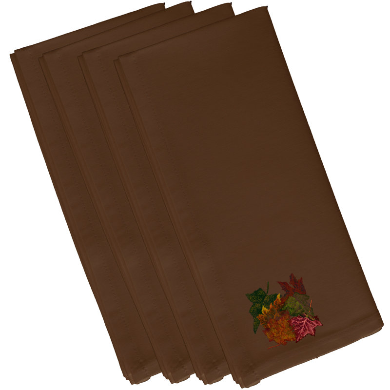 Ensemble de serviettes 4 pièces Sproul, L 18 po x L 18 po, Brun