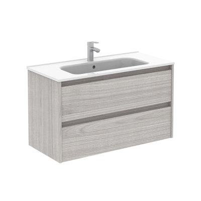 Ensemble de meuble-lavabo mural simple 40 po Gravette