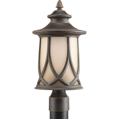 Rawson Stained Glass Lantern Head Post Lantern
