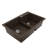 Karran Quartz 33'' X 22'' Double Bowl 60/40 Top Mount Drop-in Kitchen Sink Kit-54821669