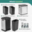 Poubelle à trois compartiments HOLDN’ STORAGE 36L-134255558