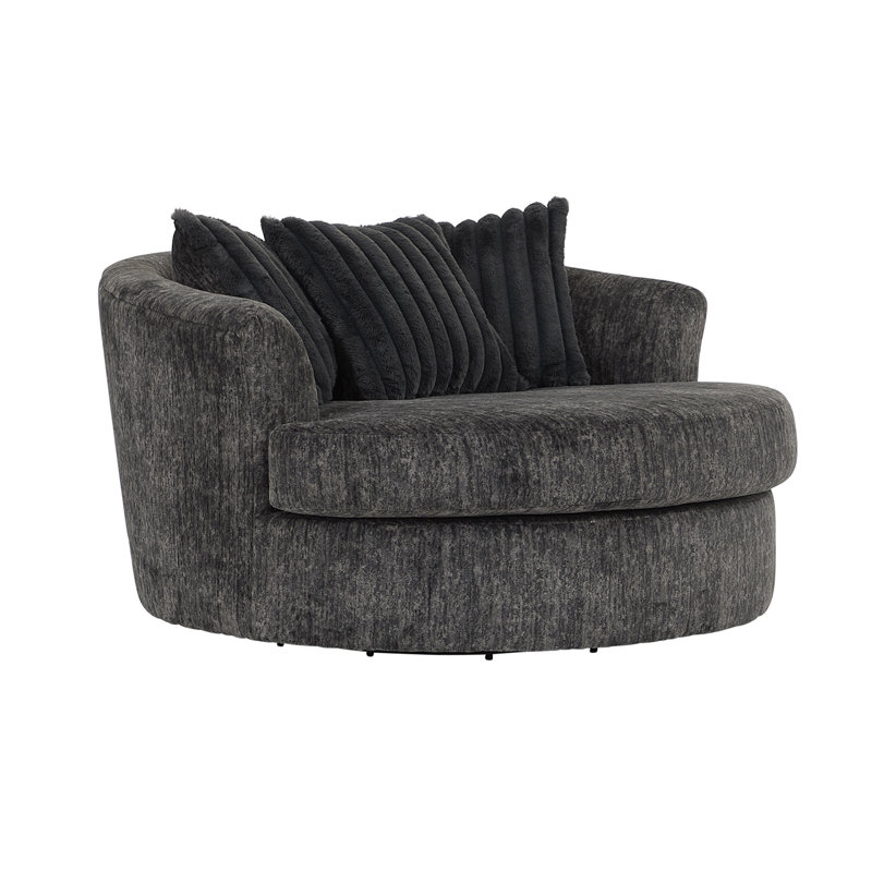  Fauteuil pivotant 13650 , Polyester gris galactique Galactic