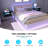 Jorid 21.3''W Wall Mounted Floating Nightstand with RGB Light-380110018