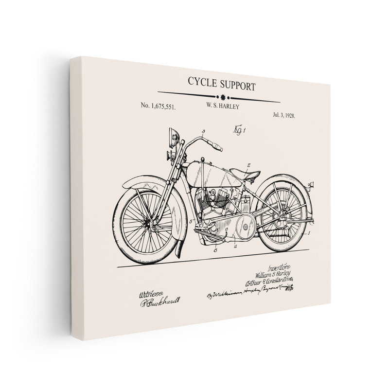 Plan de soutien de cycle, Sans cadre, Canevas, H 11 po x l 14 po