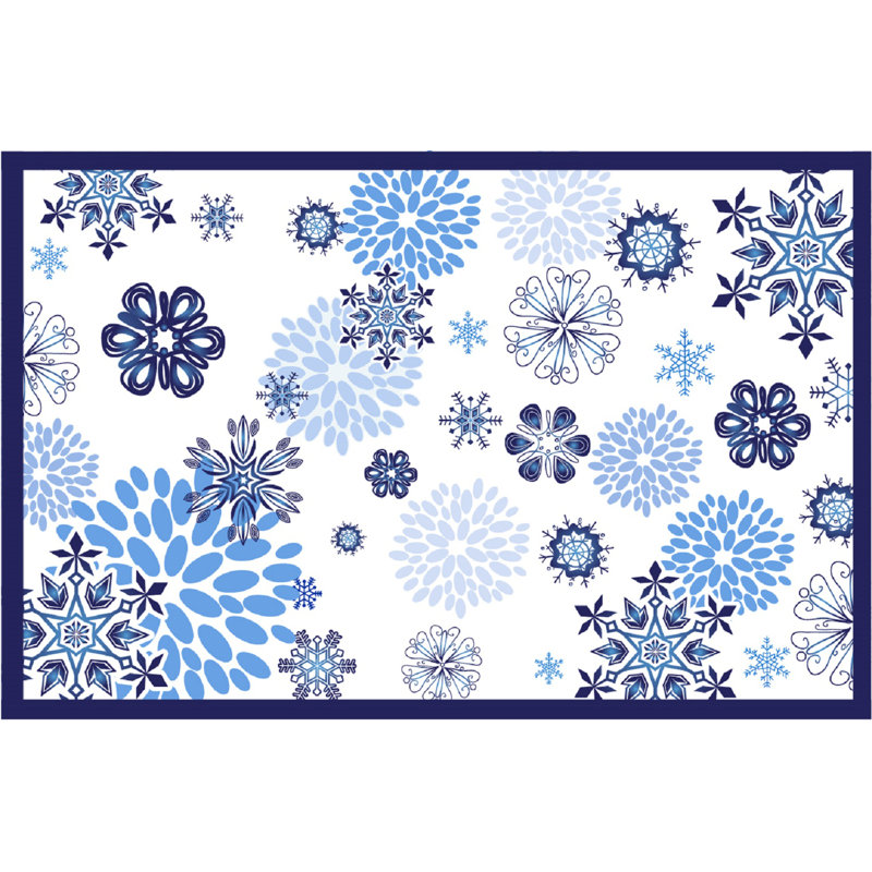 (11 x 17 po) Napperon PEVA - Flocons de neige