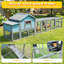 Large Wooden Chicken Coop With Outdoor Run And Nesting Box