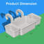 Rangement près de la piscine pour accessoires de piscine hors-terre, panier de piscine en plastique épaissi avec 2 porte-gobelets de piscine, support multifonctionnel pour la plupart des piscines à cadre, paquet de 2