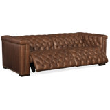 Savion 89'' Leather Power Reclining Sofa