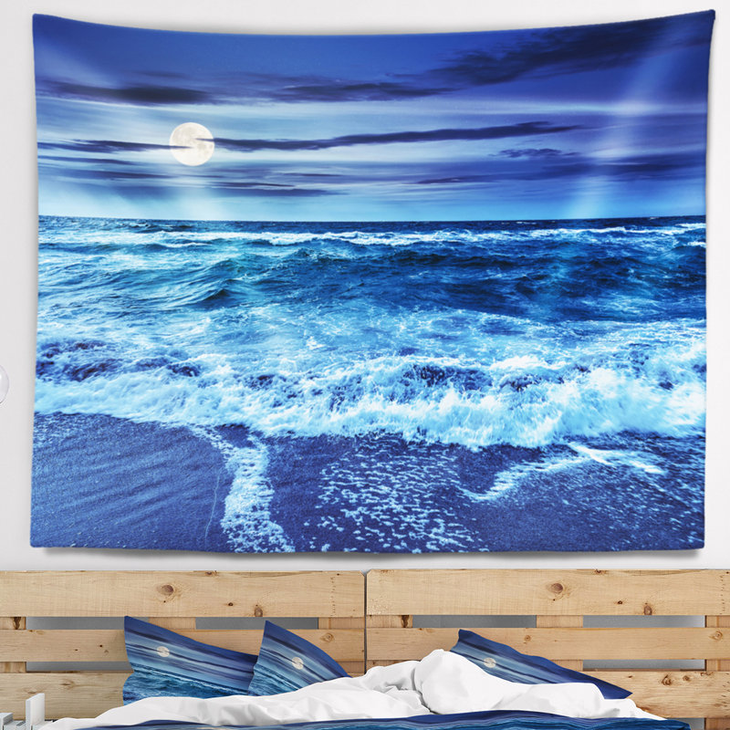 Tapisserie ciel et eau, H 32 po x l 39 po