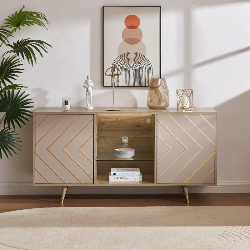 Raice Unfinished TV Stand for TVs up to 65"