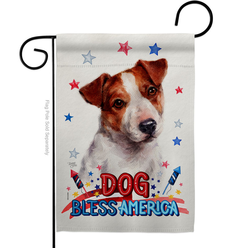 Drapeau de jardin en polyester 2 côtés 18,5 x 13 po