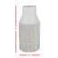 Vase en métal blanc cannelé Orren Ellis