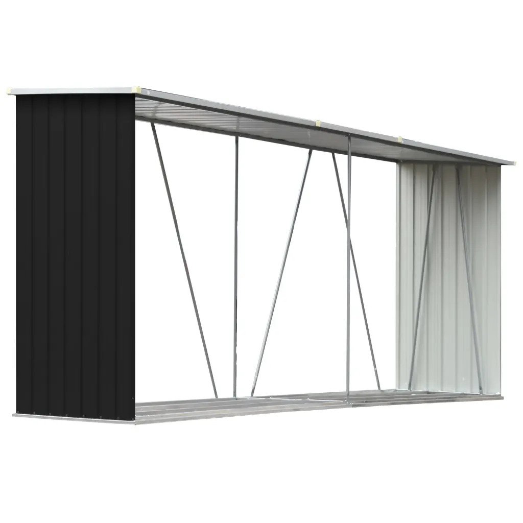 330cm W x 84cm D Metal Log Store