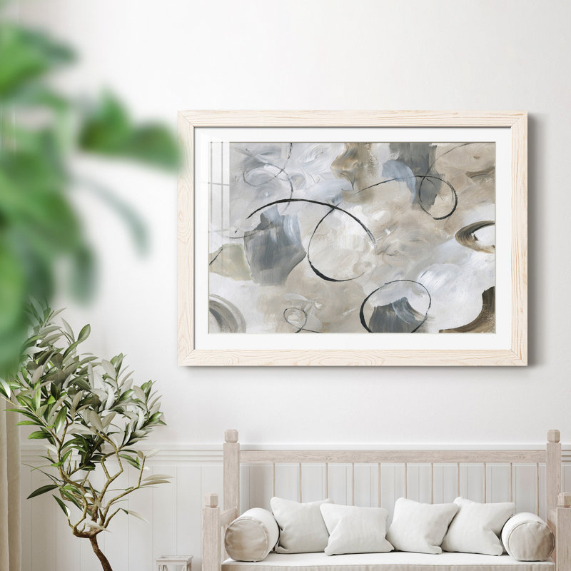 Crescendo - peinture encadrée, H 31,5 po x l 23,5 po x P 1,5 po, Cadre blanc
