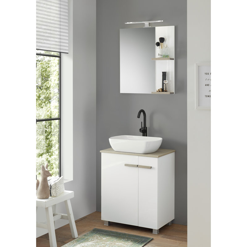 Georgeann 600 mm Freestanding Single Vanity, White