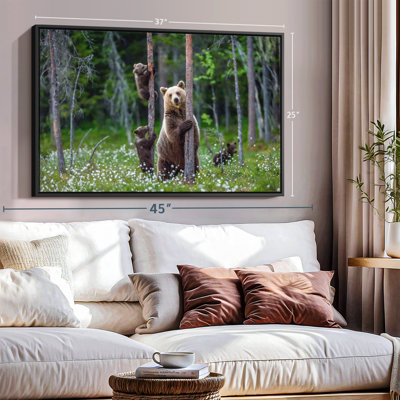 Animal «Bears In Forest», art mural