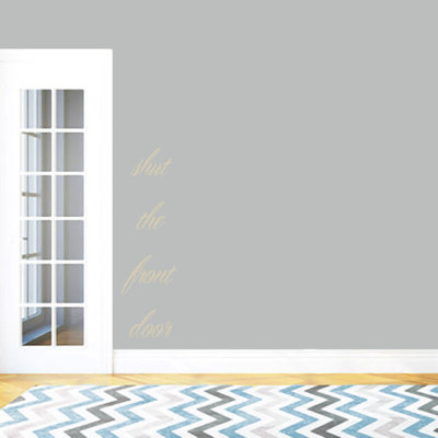 Text & Numbers Non-Wall Damaging Wall Decal