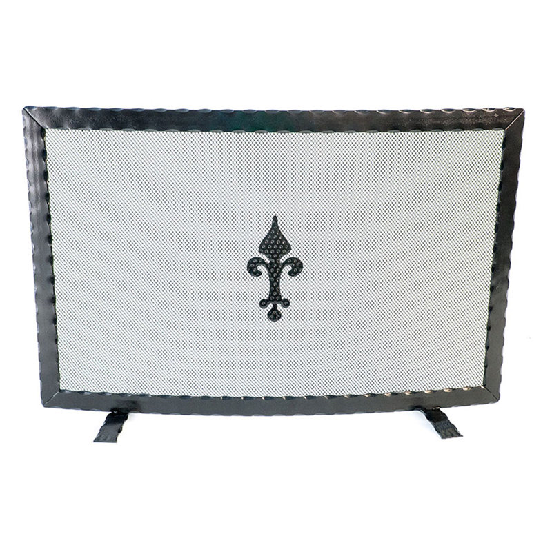 Bolick Iron Fireplace Screen, 51.5cm H x 79cm W x 19cm D