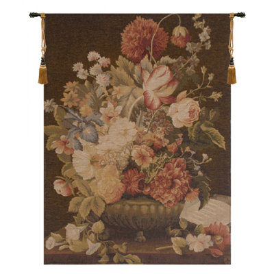 Bouquet Loom Woven Cotton Blend Wall Hanging