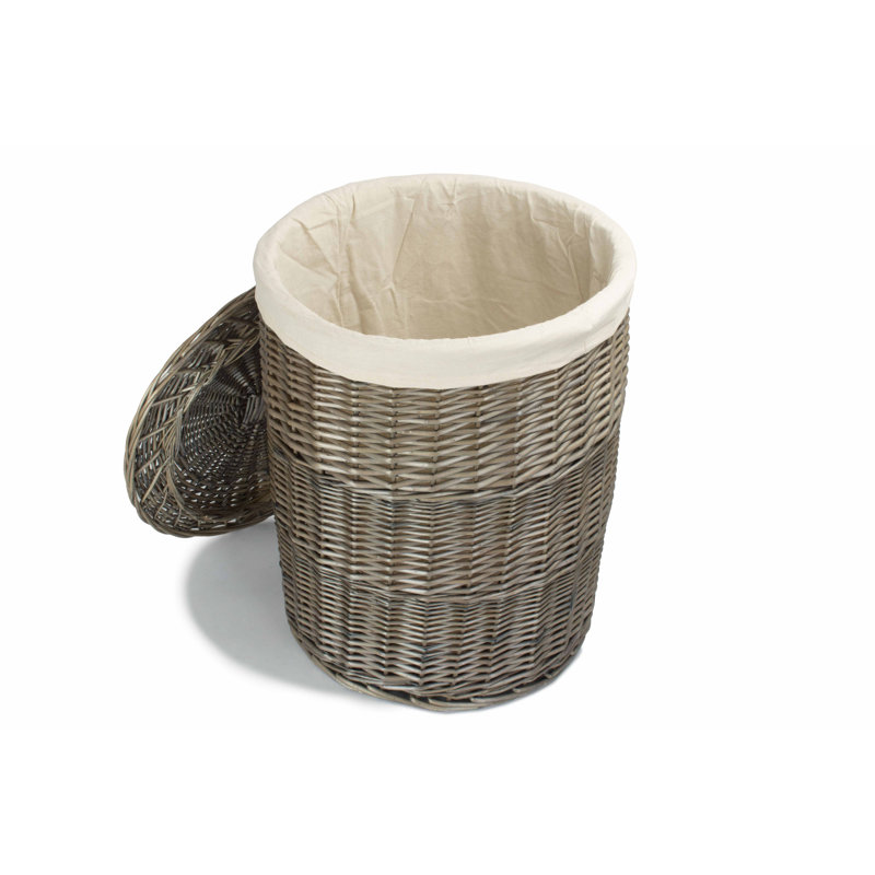 Wicker Laundry Bin with Lining, Large