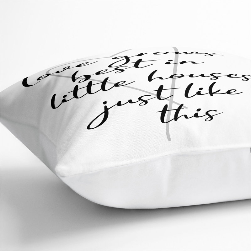 Square Cushion, 55cm H x 55cm W x 20cm D, White