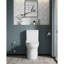 Toilette en céramique une, 1,1 / 1,6, allongée, hauteur confortable, blanc, et classe de siège