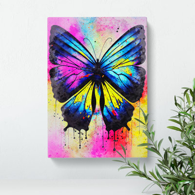 Butterfly With Dripping Paint No.2 - Print