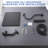 12" All Metal Rainfall Shower Head With Multi-function Handheld Sprayer Combo-126087094