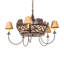 Lustre 5 lumières 38 po de large ours noir