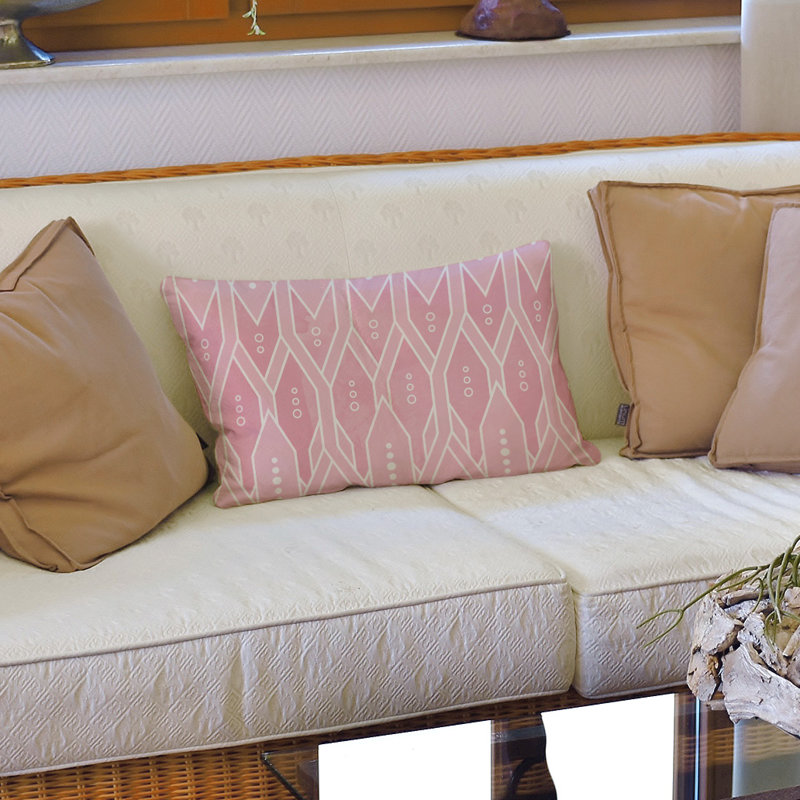Coussin lombaire, Bourre en polyester, Rose
