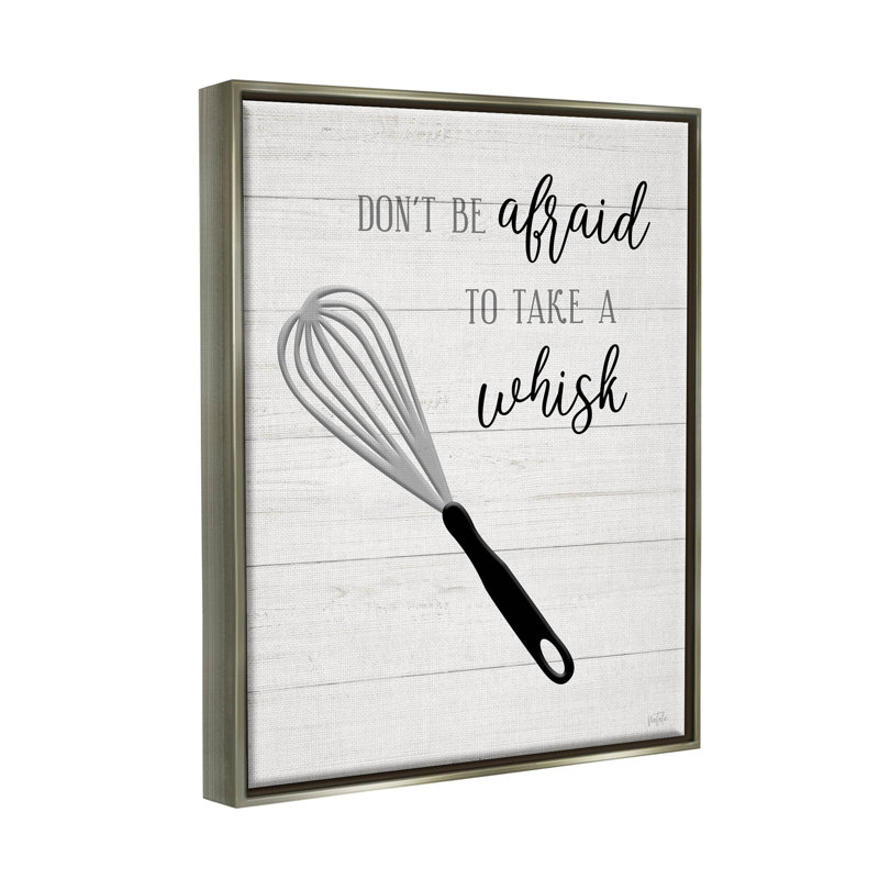 «Don't Be Afayez Take A Whisk», estampe numérique encadrée par Natalie Carpentieri, H 21 po x l 17 po x P 1,7 po