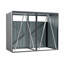 Living and Home 5 ft. W x 3 ft. D Zinc Steel Garage Shed